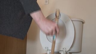 Panty Shit Broken Toilet