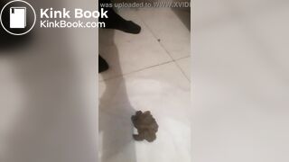 girl filmed pooping