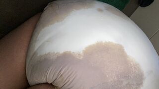 Filling diaper with enema