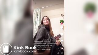 Sexy girl pooping on the potty with her legs