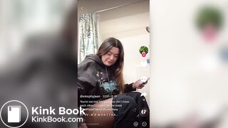 Sexy girl pooping on the potty with her legs