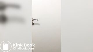 hot milf shits on public bathroom floor