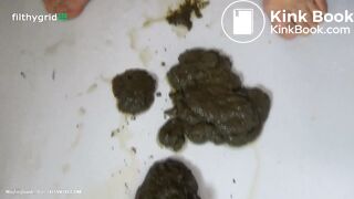 Huge soft shit in the bath