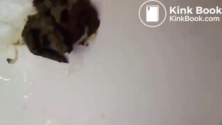 sexy naked Russian pooping and peeing