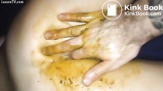 Fingering and fucking her shithole