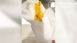 Sloppy ebony bowel blowout