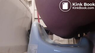 Polish girl poop into potty