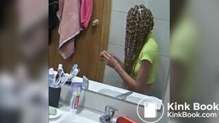 Girl fart and pooping 5