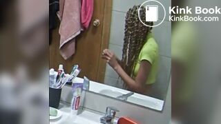 Girl fart and pooping 5