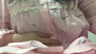 Japanese girl bad stomach morning 1