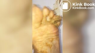 Indian feet messy scat