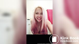 Asian on the toilet