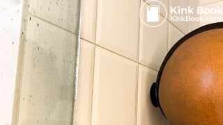 Phat ass ebony fucking n shitting on dildo