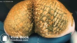 Pawg shits her fishnets