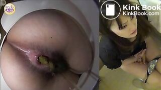 japanese chick taking big shit