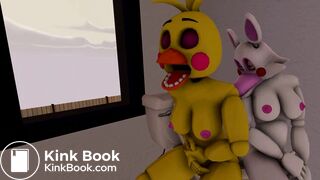 FNAF SFM Toy Chica And Pre Mangle Pooping In The Same Toilet