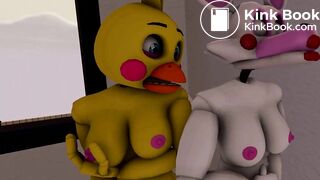 FNAF SFM Toy Chica And Pre Mangle Pooping In The Same Toilet
