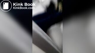 Pervert getting kicked while Latina Milf Pooping