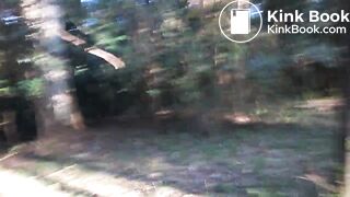 Latina lady shits outdoors, shows TP