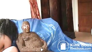 black girl shits and sodomizes man