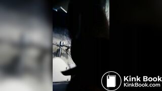 Thai girl sitting shit in the bathroom