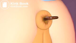 Soloist unaware dildo masturbation