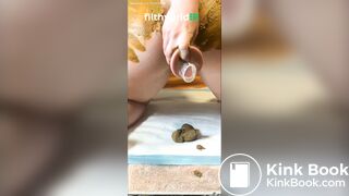 Pawgs fun with feces