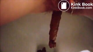 Girl pooping on toilet self shot 19