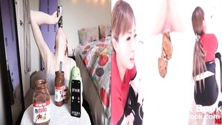 chocolate food recycled in poop