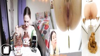 chocolate food recycled in poop