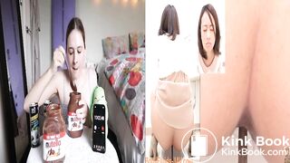 chocolate food recycled in poop