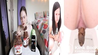 chocolate food recycled in poop