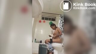 Cute Latina has diarrhea