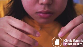 Asian girl pooping short film