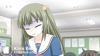 a cute girl poops herself