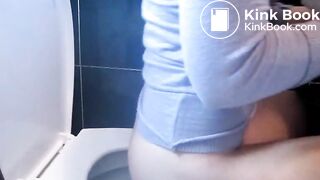 Hot girl toilet diarrhea farting comp
