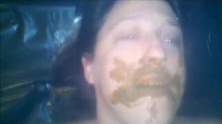 Shit and eat on slut