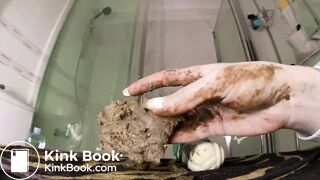 Fucking dildo with scat