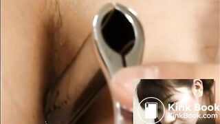 girl dildo with egg and shit