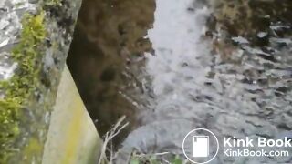 shitting in the stream