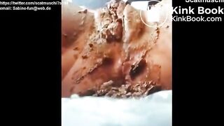 More Dirty Scat Whore: Scat Filling her Pussy