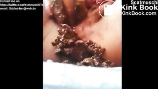 More Dirty Scat Whore: Scat Filling her Pussy