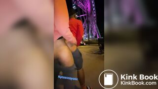 Nycsexcapade public fuck at an amusement park