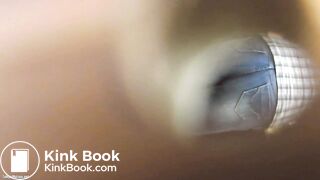 Few Asian girl shitting on public toilet