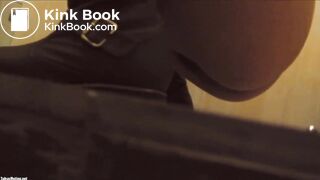 Few Asian girl shitting on public toilet