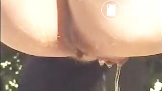 Big ass blonde pooping - video 2