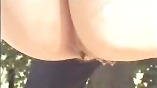 Big ass blonde pooping - video 2