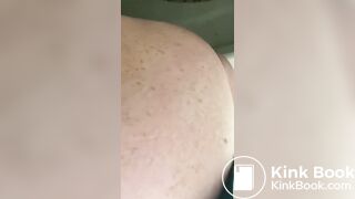 Blonde Girl pooping