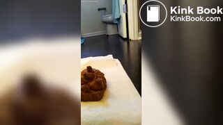 Big creamy load on floor