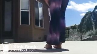 Yoga girl pooping - video 2